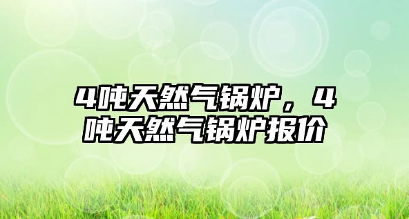 4噸天然氣鍋爐，4噸天然氣鍋爐報(bào)價(jià)