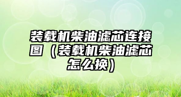 裝載機柴油濾芯連接圖（裝載機柴油濾芯怎么換）