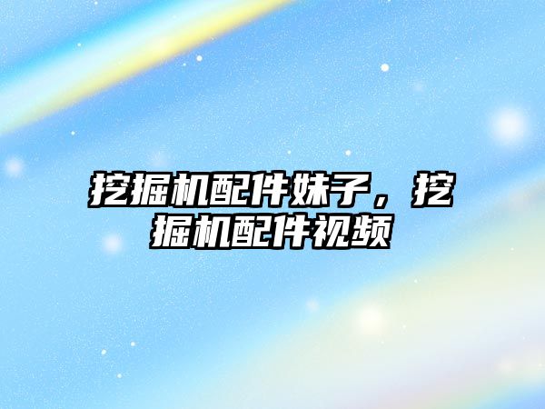 挖掘機(jī)配件妹子，挖掘機(jī)配件視頻