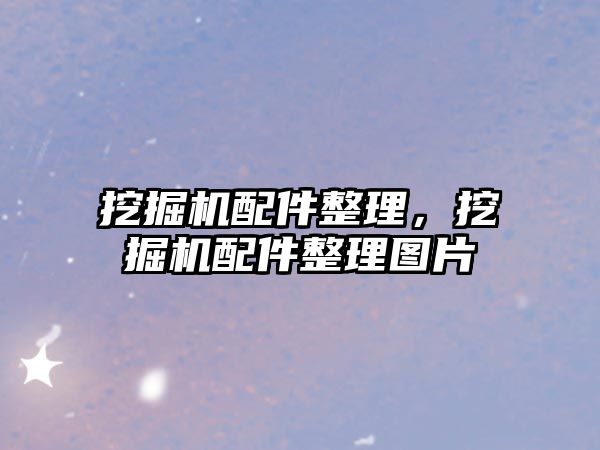挖掘機(jī)配件整理，挖掘機(jī)配件整理圖片