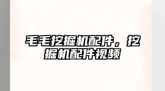 毛毛挖掘機(jī)配件，挖掘機(jī)配件視頻