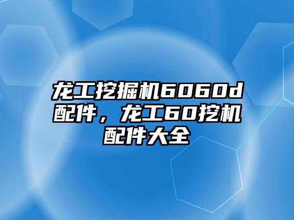 龍工挖掘機6060d配件，龍工60挖機配件大全