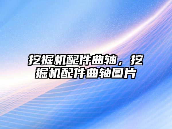 挖掘機(jī)配件曲軸，挖掘機(jī)配件曲軸圖片