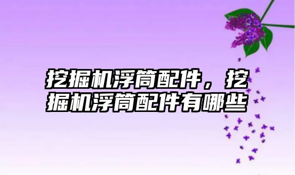 挖掘機(jī)浮筒配件，挖掘機(jī)浮筒配件有哪些