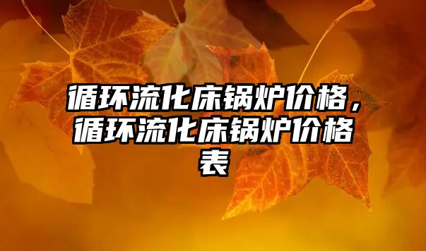循環(huán)流化床鍋爐價(jià)格，循環(huán)流化床鍋爐價(jià)格表