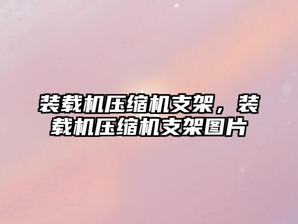 裝載機壓縮機支架，裝載機壓縮機支架圖片