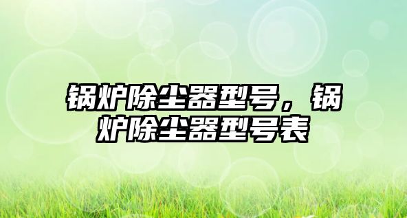 鍋爐除塵器型號(hào)，鍋爐除塵器型號(hào)表