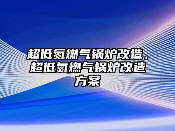 超低氮燃?xì)忮仩t改造，超低氮燃?xì)忮仩t改造方案