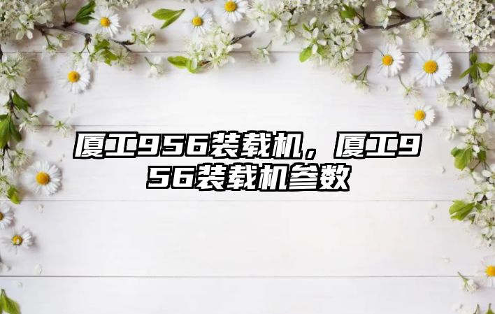 廈工956裝載機，廈工956裝載機參數(shù)