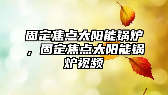 固定焦點太陽能鍋爐，固定焦點太陽能鍋爐視頻