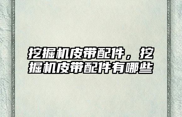 挖掘機皮帶配件，挖掘機皮帶配件有哪些