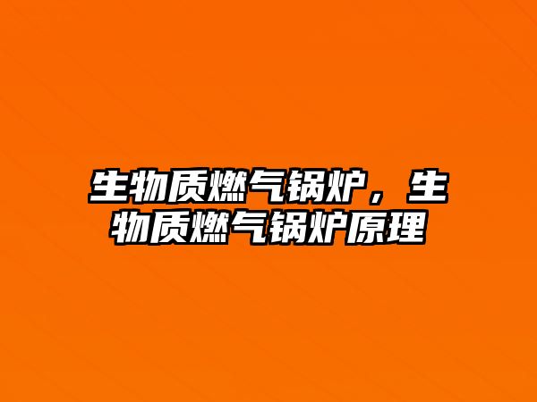 生物質(zhì)燃?xì)忮仩t，生物質(zhì)燃?xì)忮仩t原理