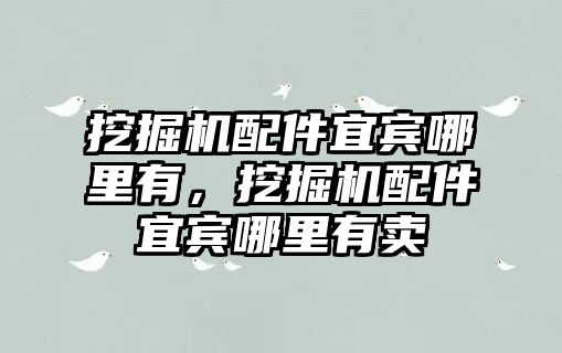 挖掘機配件宜賓哪里有，挖掘機配件宜賓哪里有賣
