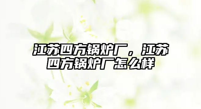 江蘇四方鍋爐廠，江蘇四方鍋爐廠怎么樣
