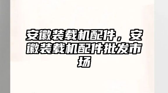 安徽裝載機(jī)配件，安徽裝載機(jī)配件批發(fā)市場
