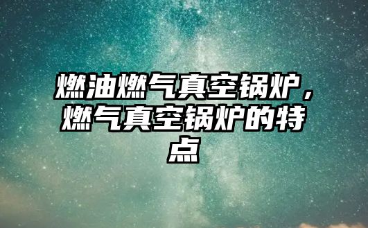 燃油燃?xì)庹婵斟仩t，燃?xì)庹婵斟仩t的特點(diǎn)
