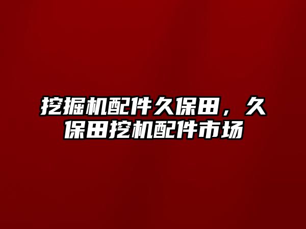 挖掘機配件久保田，久保田挖機配件市場