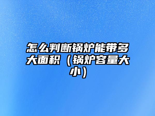 怎么判斷鍋爐能帶多大面積（鍋爐容量大?。?/>	
								</i>
								<p class=
