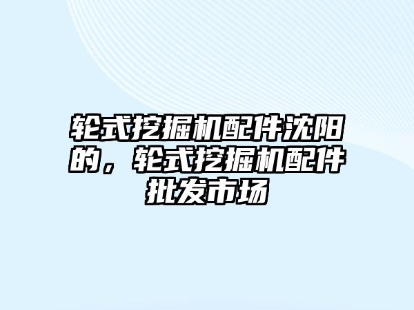輪式挖掘機配件沈陽的，輪式挖掘機配件批發(fā)市場