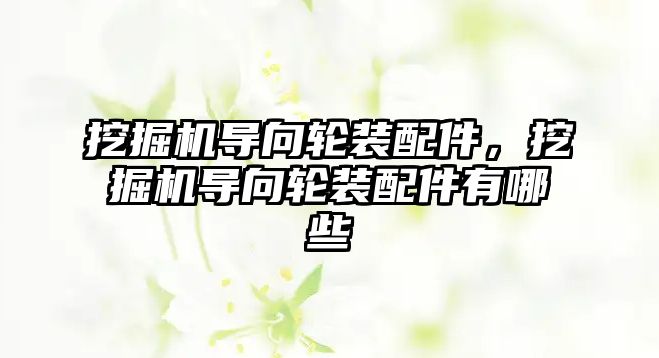 挖掘機導(dǎo)向輪裝配件，挖掘機導(dǎo)向輪裝配件有哪些