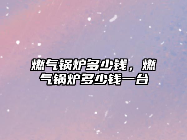 燃?xì)忮仩t多少錢，燃?xì)忮仩t多少錢一臺(tái)