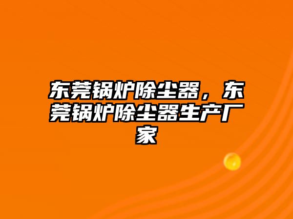 東莞鍋爐除塵器，東莞鍋爐除塵器生產(chǎn)廠家