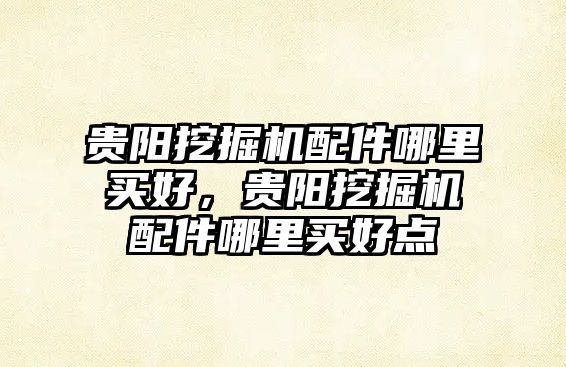 貴陽(yáng)挖掘機(jī)配件哪里買好，貴陽(yáng)挖掘機(jī)配件哪里買好點(diǎn)