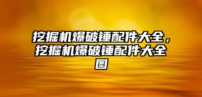 挖掘機(jī)爆破錘配件大全，挖掘機(jī)爆破錘配件大全圖