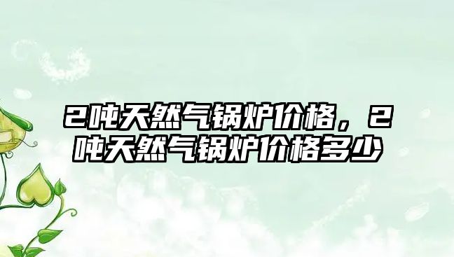 2噸天然氣鍋爐價(jià)格，2噸天然氣鍋爐價(jià)格多少