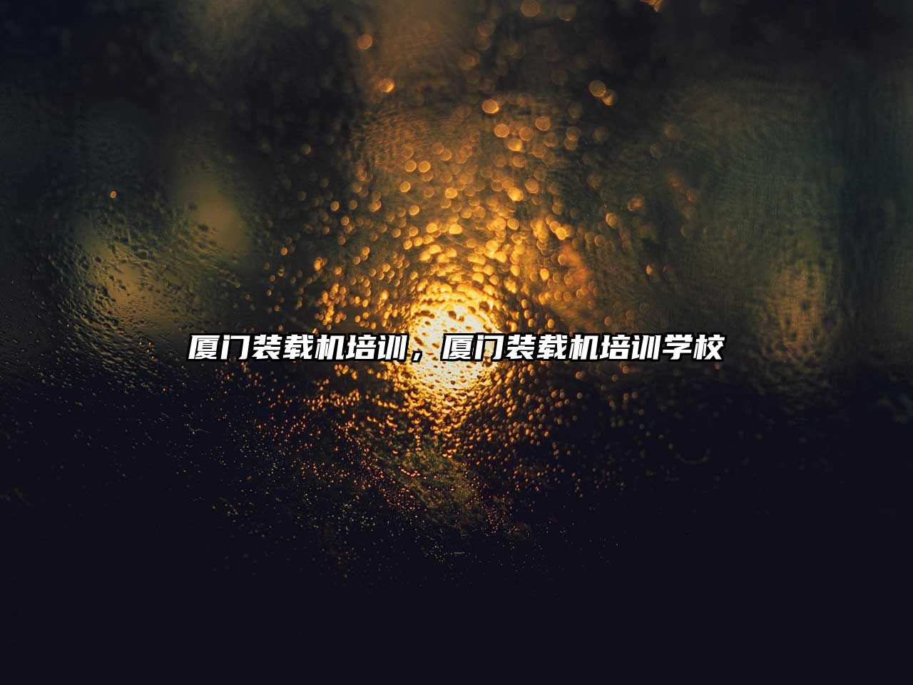 廈門裝載機(jī)培訓(xùn)，廈門裝載機(jī)培訓(xùn)學(xué)校