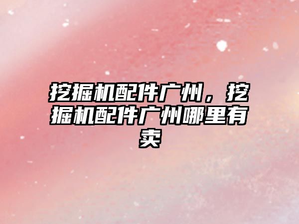 挖掘機(jī)配件廣州，挖掘機(jī)配件廣州哪里有賣(mài)