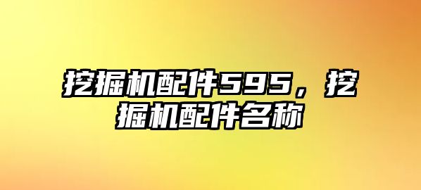 挖掘機(jī)配件595，挖掘機(jī)配件名稱