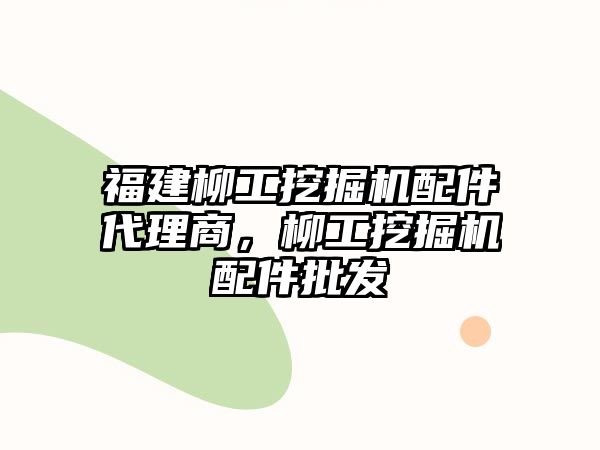 福建柳工挖掘機(jī)配件代理商，柳工挖掘機(jī)配件批發(fā)