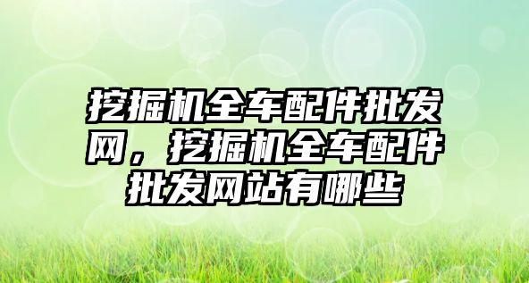 挖掘機(jī)全車(chē)配件批發(fā)網(wǎng)，挖掘機(jī)全車(chē)配件批發(fā)網(wǎng)站有哪些