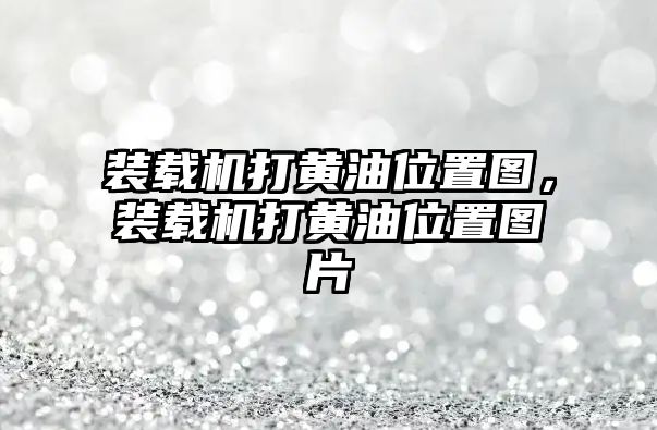 裝載機(jī)打黃油位置圖，裝載機(jī)打黃油位置圖片