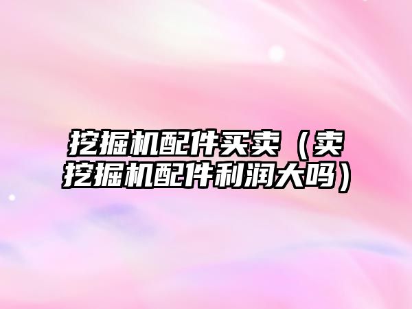 挖掘機(jī)配件買賣（賣挖掘機(jī)配件利潤大嗎）