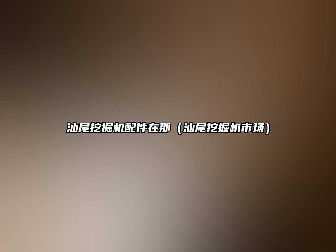 汕尾挖掘機配件在那（汕尾挖掘機市場）