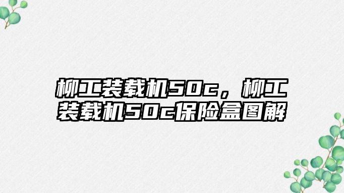 柳工裝載機(jī)50c，柳工裝載機(jī)50c保險(xiǎn)盒圖解