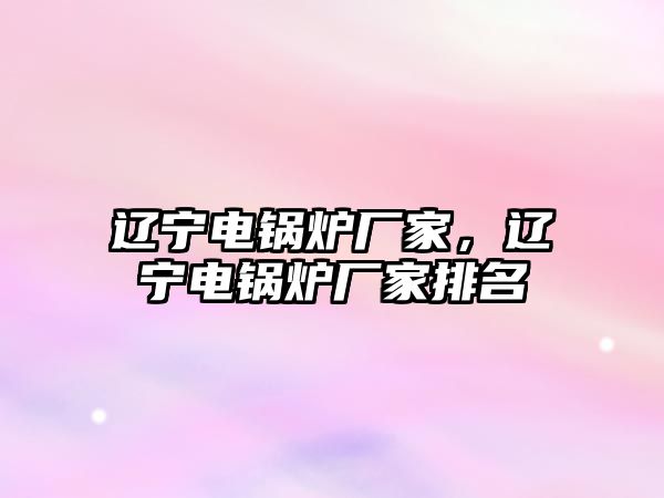 遼寧電鍋爐廠家，遼寧電鍋爐廠家排名