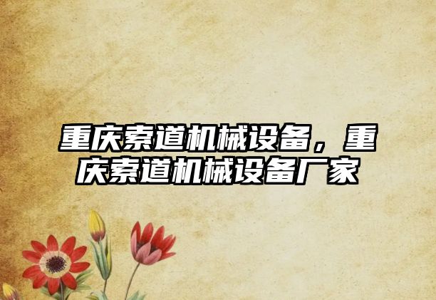 重慶索道機(jī)械設(shè)備，重慶索道機(jī)械設(shè)備廠家