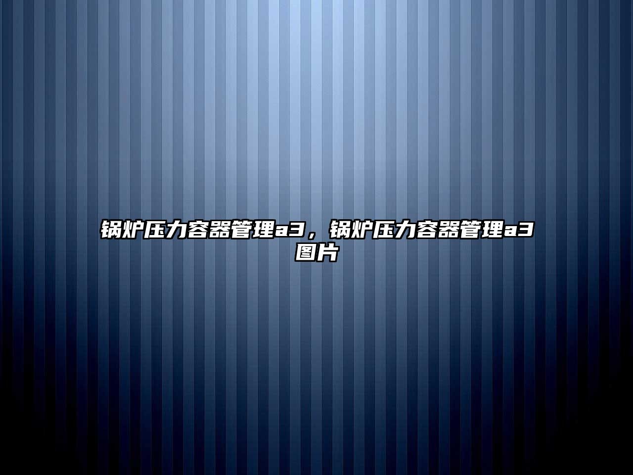 鍋爐壓力容器管理a3，鍋爐壓力容器管理a3圖片