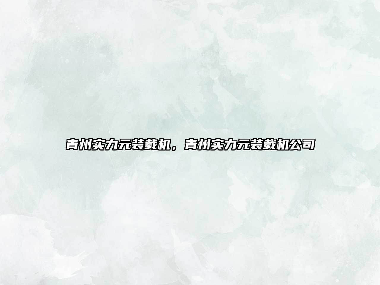 青州實(shí)力元裝載機(jī)，青州實(shí)力元裝載機(jī)公司