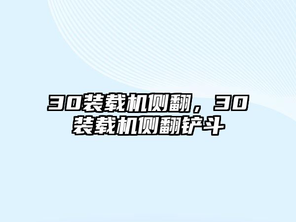 30裝載機(jī)側(cè)翻，30裝載機(jī)側(cè)翻鏟斗