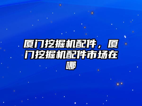 廈門挖掘機(jī)配件，廈門挖掘機(jī)配件市場在哪
