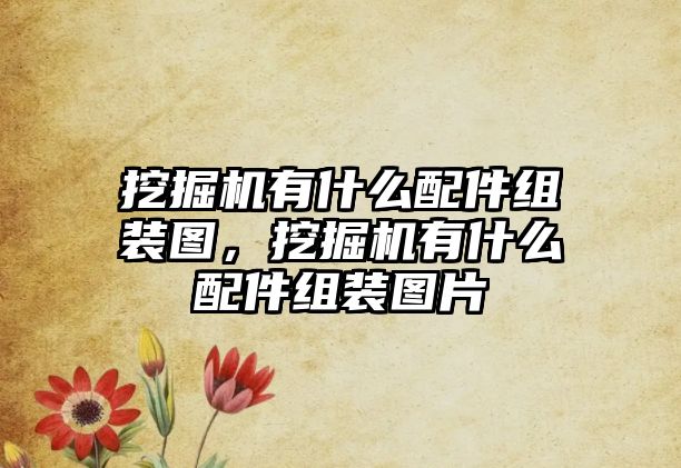 挖掘機有什么配件組裝圖，挖掘機有什么配件組裝圖片