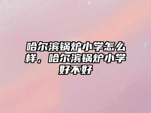 哈爾濱鍋爐小學怎么樣，哈爾濱鍋爐小學好不好