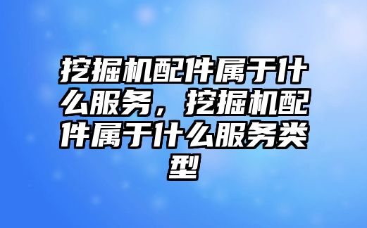 挖掘機配件屬于什么服務(wù)，挖掘機配件屬于什么服務(wù)類型