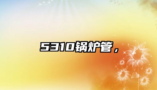 5310鍋爐管，