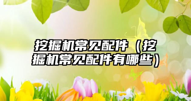 挖掘機(jī)常見配件（挖掘機(jī)常見配件有哪些）