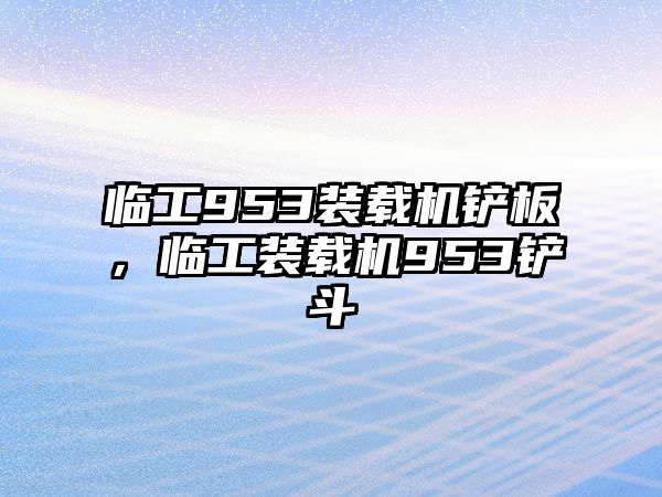 臨工953裝載機(jī)鏟板，臨工裝載機(jī)953鏟斗